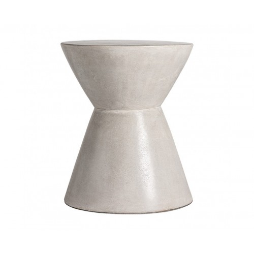 Mesa Auxiliar Telfs Cemento 48x48x57 Estilo Contemporáneo - 1