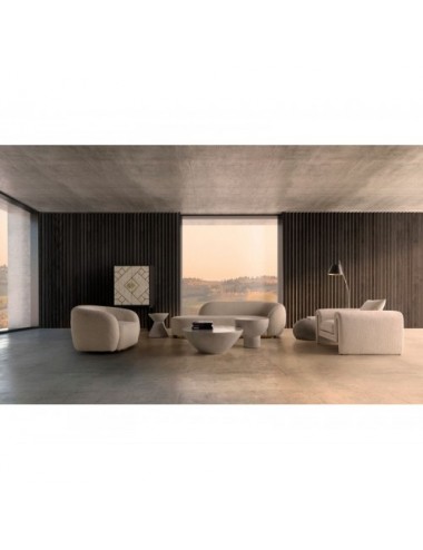 Mesa Auxiliar Telfs Cemento 48x48x57 Estilo Contemporáneo - 4