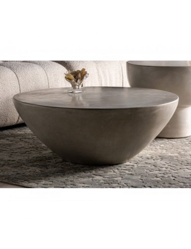 Mesa De Centro Telfs Cemento 90x90x35 Estilo Contemporáneo - 4