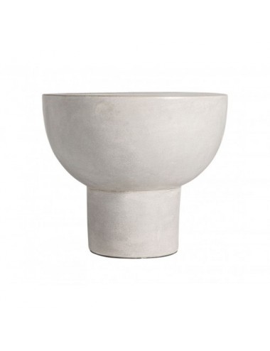 Mesa Auxiliar Telfs Cemento 54x54x46 Estilo Contemporáneo - 1