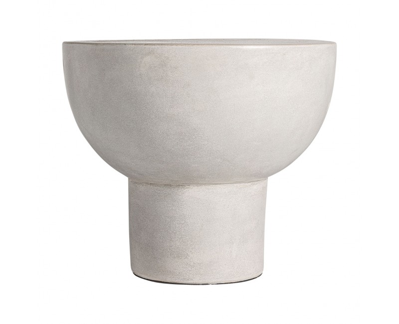 Mesa Auxiliar Telfs Cemento 54x54x46 Estilo Contemporáneo - 1