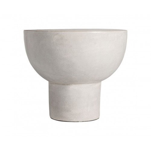 Mesa Auxiliar Telfs Cemento 54x54x46 Estilo Contemporáneo - 1