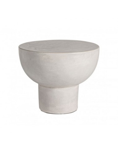 Mesa Auxiliar Telfs Cemento 54x54x46 Estilo Contemporáneo - 1