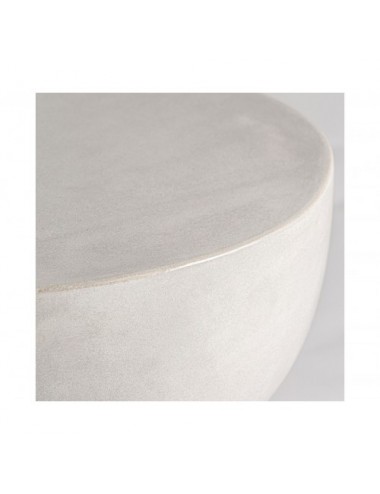 Mesa Auxiliar Telfs Cemento 54x54x46 Estilo Contemporáneo - 3