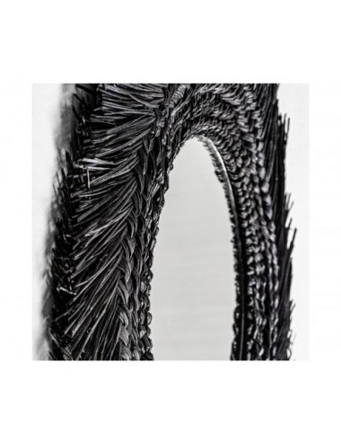 Espejo Desouk Fibra Natural 70x2x70 Estilo Contemporáneo - 1