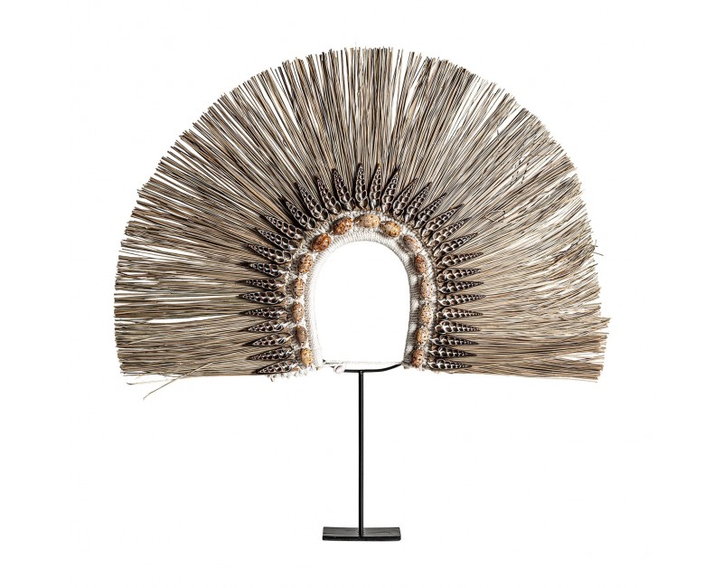 Figura Decorativa Fibra Natural 62x7x64 Estilo Étnico - 1