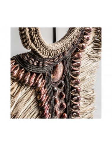 Figura Decorativa Fibra Natural 35x12x82 Estilo Étnico - 1