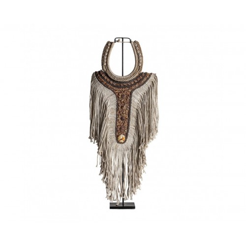 Figura Decorativa Fibra Natural 34x12x82 Estilo Étnico - 1