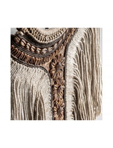 Figura Decorativa Fibra Natural 34x12x82 Estilo Étnico - 1