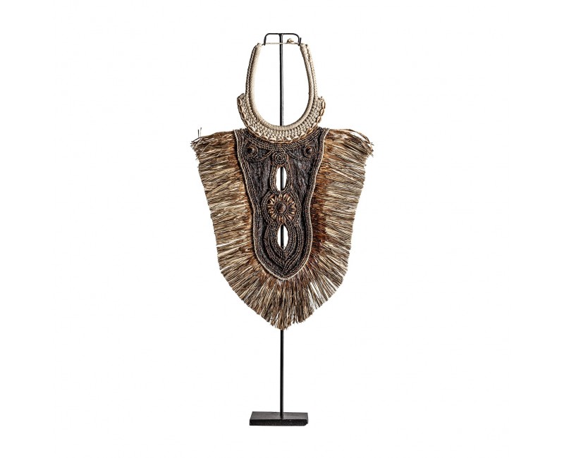 Figura Decorativa Fibra Natural 38x12x82 Estilo Étnico - 1