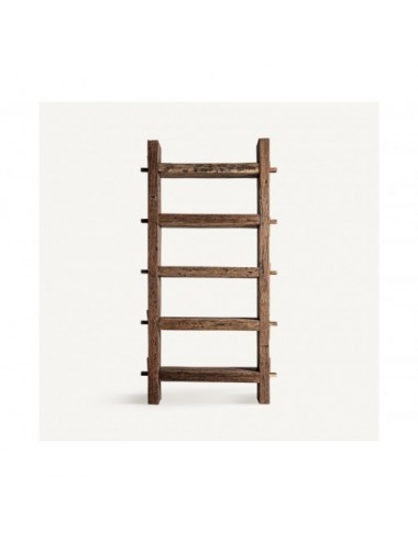 Librería Walding Madera Recuperada 116x35x220 Estilo Industrial - 1