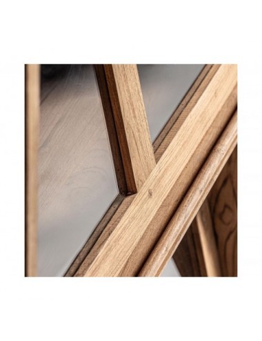 Vitrina Backlyn Madera De Teka Reciclada 85x46x211 Estilo Nórdico - 5