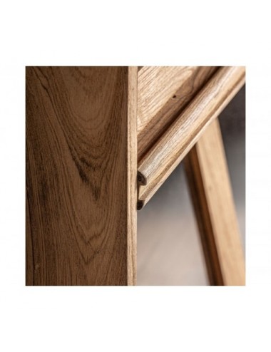 Vitrina Backlyn Madera De Teka Reciclada 85x46x211 Estilo Nórdico - 6