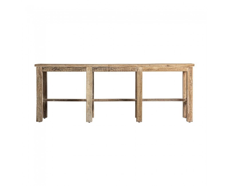 Consola Carrik Madera Recuperada 230x57x83 Estilo Colonial - 1