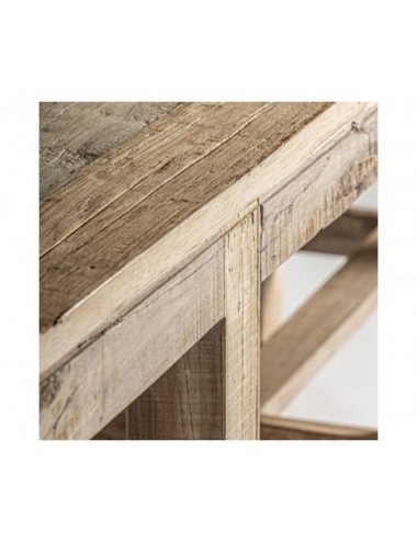 Consola Carrik Madera Recuperada 230x57x83 Estilo Colonial - 4