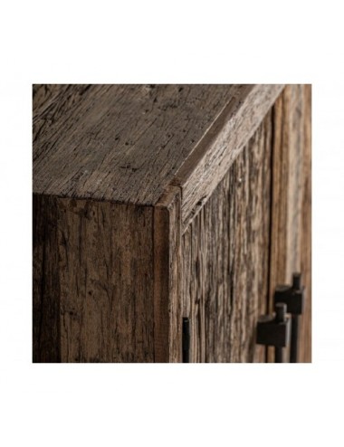 Aparador Carrik Madera Recuperada 254x46x91 Estilo Colonial - 4