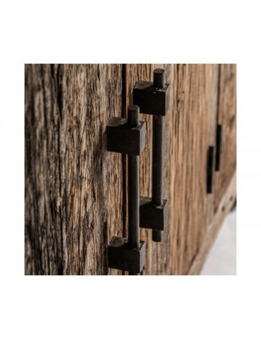 Aparador Carrik Madera Recuperada 254x46x91 Estilo Colonial - 5