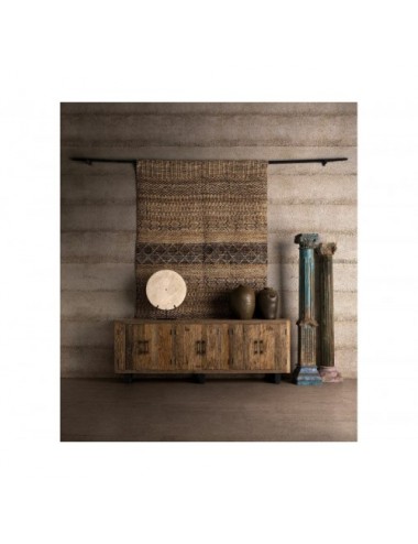 Aparador Carrik Madera Recuperada 254x46x91 Estilo Colonial - 7