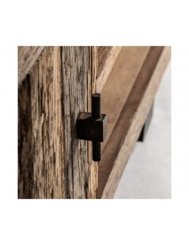 Mueble Tv Carrik Madera Recuperada 250x45x50 Estilo Colonial - 3