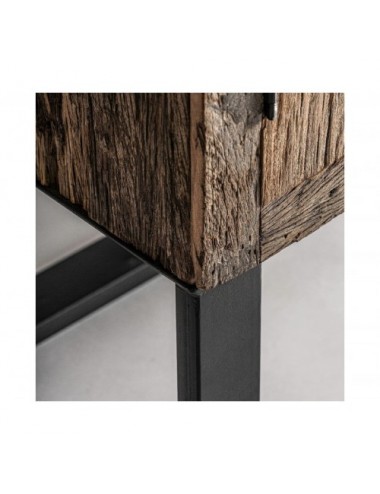 Armario Carrik Madera Recuperada 107x47x188 Estilo Colonial - 5