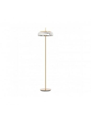 Lámpara De Pie Malih Hierro 40x40x166 Estilo Art Deco - 1