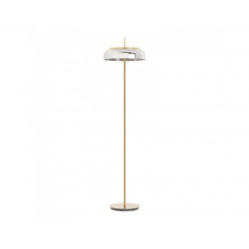 Lámpara De Pie Malih Hierro 40x40x166 Estilo Art Deco - 1