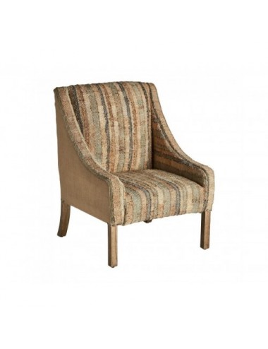 Sillón Nairn Yute 70x74x93 Estilo Vintage - 1