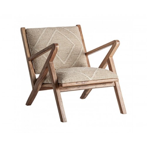 Sillón Elgin Yute 62x83x72 Estilo Vintage - 1