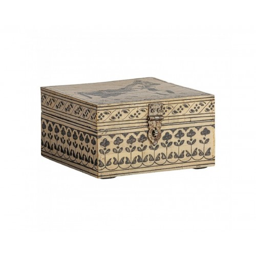 Caja Neal Resina 16x16x9 Estilo Art Deco - 1