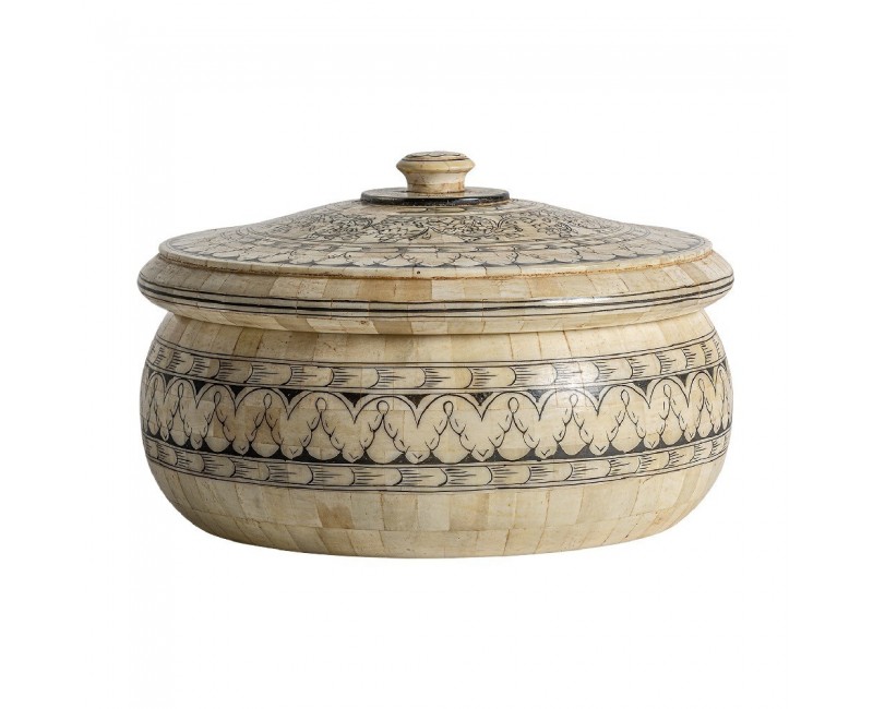 Caja Neal Resina 31x31x19 Estilo Art Deco - 1