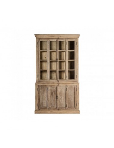 Vitrina Huntly Madera De Teka 138x42x243 138x40x150 136x42x95 Estilo Colonial - 1
