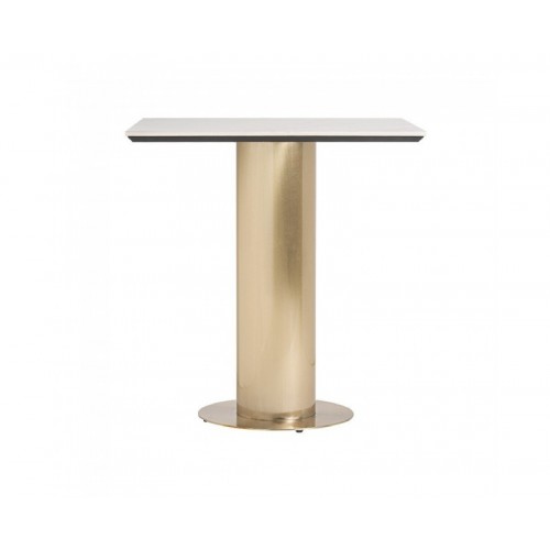 Mesa Bar Naustdal Acero 70x70x76 Estilo Art Deco - 1