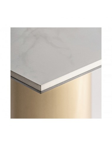 Mesa Bar Naustdal Acero 70x70x76 Estilo Art Deco - 4