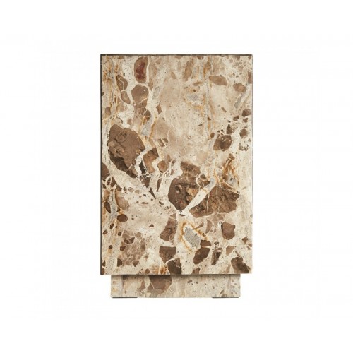 Mesa Auxiliar Grov Mármol 30x30x48 Estilo Art Deco - 1