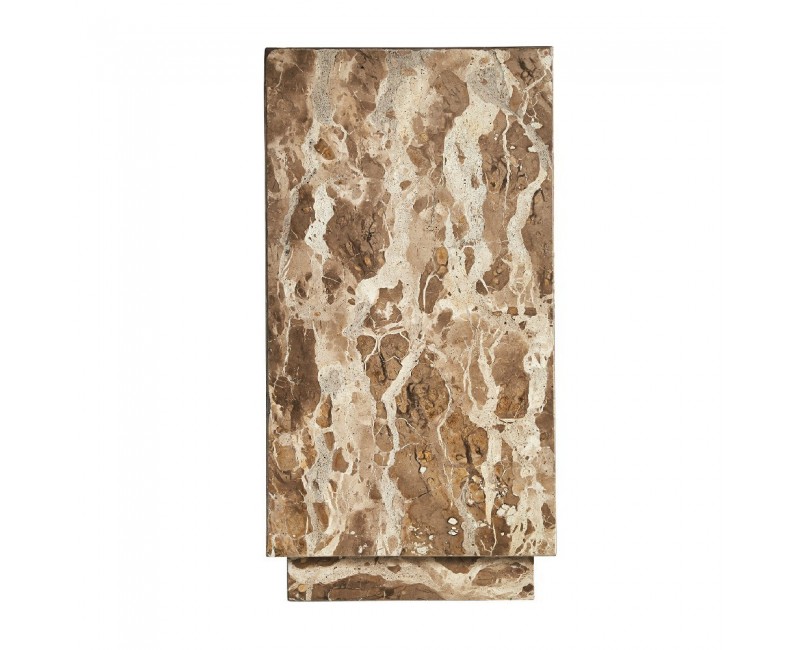 Mesa Auxiliar Grov Mármol 30x30x59 Estilo Art Deco - 1