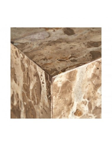 Mesa Auxiliar Grov Mármol 30x30x59 Estilo Art Deco - 4