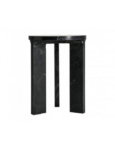 Mesa Auxiliar Dyrstad Mármol 35x35x47 Estilo Art Deco - 1