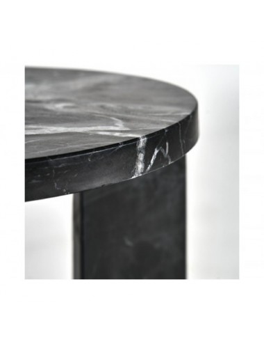 Mesa Auxiliar Dyrstad Mármol 35x35x47 Estilo Art Deco - 3