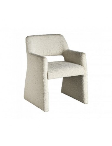 Silla Alvra Algodón Bouclé 58,5x56x79 Estilo Art Deco - 1
