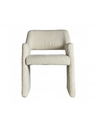 Silla Alvra Algodón Bouclé 58,5x56x79 Estilo Art Deco - 1