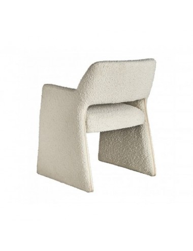 Silla Alvra Algodón Bouclé 58,5x56x79 Estilo Art Deco - 4