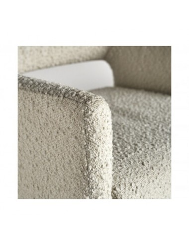 Silla Alvra Algodón Bouclé 58,5x56x79 Estilo Art Deco - 5