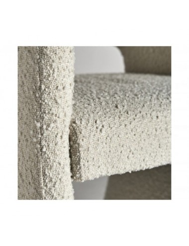 Silla Alvra Algodón Bouclé 58,5x56x79 Estilo Art Deco - 7