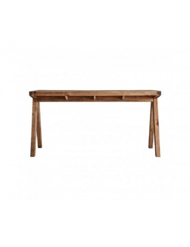 Escritorio Crissey Madera De Pino Reciclado 148x80x75 Estilo Contemporáneo - 1