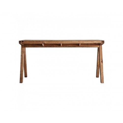 Escritorio Crissey Madera De Pino Reciclado 148x80x75 Estilo Contemporáneo - 1