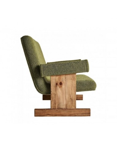 Sofá Creusot Madera De Pino Reciclado 159x85x85 Estilo Colonial - 3