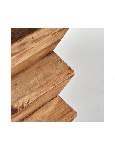 Peana Crissey Madera De Pino Reciclado 31x31x76 Estilo Contemporáneo - 1