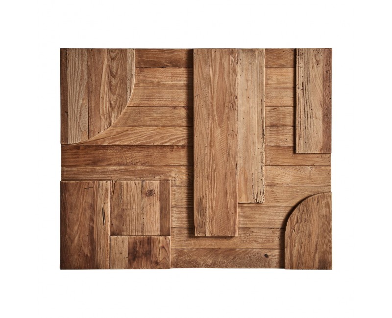 Panel Decorativo Crissey Madera De Pino Reciclado 98x6x80 Estilo Contemporáneo - 1