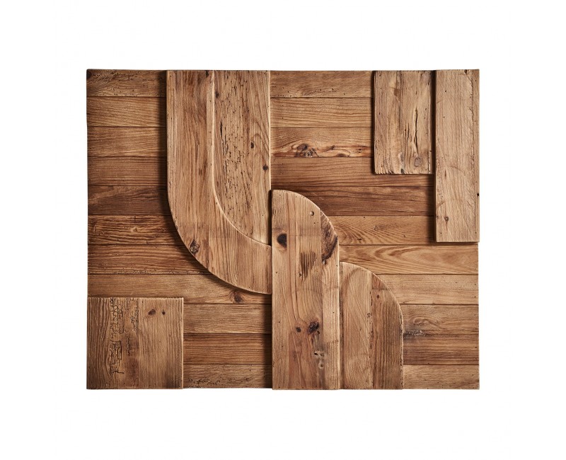 Panel Decorativo Crissey Madera De Pino Reciclado 98x6x60 Estilo Contemporáneo - 1