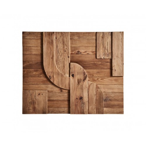Panel Decorativo Crissey Madera De Pino Reciclado 98x6x60 Estilo Contemporáneo - 1